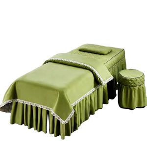 Ensemble de housses de lit de beauté, lot de quatre, couleur unie, essentiel pour salon professionnel, kit de housses de lit pour massage, thérapie et lavage des cheveux - Product Image 4