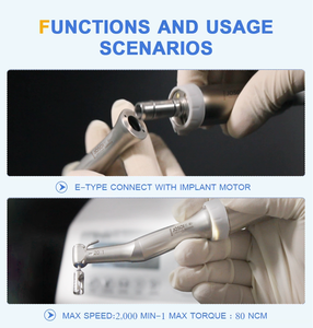<span class=keywords><strong>China</strong></span> Dental SG20 20:1 Implante Contra ángulo Pieza de mano de baja velocidad Pulverizador de agua externo Implante dental Pieza de mano de baja velocidad - Product Image 4
