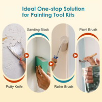 Nuevo Modelo de Rodillo de Pintura Manual Ergonómico, Herramientas de Pintura Decorativas para Arte Interior y Bricolaje