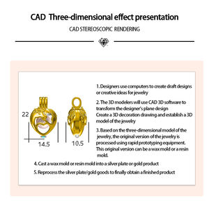 VEROMCA Custom 3D STL Files ювелирные изделия с двойным покрытием Винтажный стиль именное Ожерелье Серьги Кольца Браслеты для свадьбы - Product Image 3