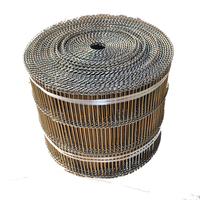 Courroie transporteuse plate en fil d'acier inoxydable 304 de qualité alimentaire, résistante à la chaleur, pour l'enrobage du chocolat, pour équipement de boulangerie