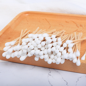 Hisopos desechables para pruebas, hisopos de algodón para uso médico en salas limpias con punta de algodón cubierta y mango de madera, hisopos de algodón de grado médico - Product Image 4