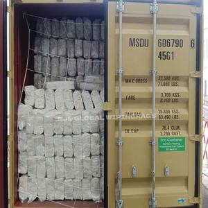 ผ้าเช็ดทำความสะอาดอุตสาหกรรม ผ้าฝ้ายขาว 100% ซึมซับดีเยี่ยม ทำจากเศษผ้าเสื้อยืดฝ้าย - Product Image 1