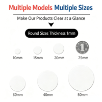 Tapis adhésif nano double face en polyuréthane transparent découpé sur mesure, épaisseur 2 mm, en gel PU souple, lavable, en rouleau