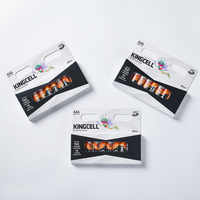 Pilas Alcalinas KINGCELL AAA LR03 de Larga Duración para Control Remoto y Electrónica de Consumo, Garantía de 10 Años
