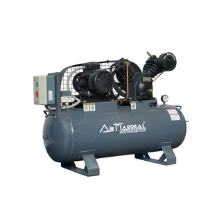 Compresseur d'air industriel de type V, pompe à piston lubrifiée à l'huile, haute pression, moteur électrique, système d'air stationnaire - Product Image 4