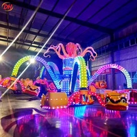 Atracción de Pulpo Giratorio con 30 Asientos, Funcionamiento Estable, Bajo Costo de Mantenimiento, Larga Vida Útil para Ferias y Parques de Diversiones al Aire Libre