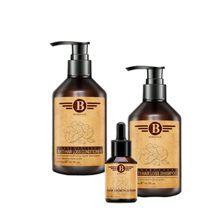 Set di <span class=keywords><strong>Shampoo</strong></span> Anti pidocchi per ispessimento e crescita con ingredienti di zenzero e bambù crema Formula 2-in-1 per adulti-Private Label - Product Image 1