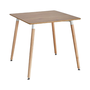 שולחן אוכל מרובע מודרני עם העליון לכה, עץ עמיד לרהיטים סלון בית קפה לשימוש ביתי - Product Image 3