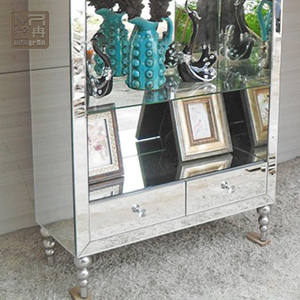 Libreria in Vetro <span class=keywords><strong>a</strong></span> Specchio, Espositore per Eventi e Matrimoni, Scaffali Decorativi - Product Image 2