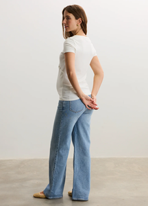 Haut de maternité uni croisé, t-<span class=keywords><strong>shirt</strong></span> de <span class=keywords><strong>grossesse</strong></span> en maille côtelée ultra douce, col en V flatteur, fermetures à boutons-pression, <span class=keywords><strong>tee</strong></span>-<span class=keywords><strong>shirt</strong></span> d'allaitement - Product Image 4