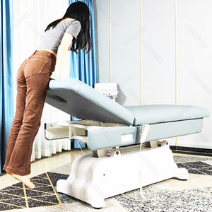 Cama de Spa Facial Motores eléctricos Masaje Ta Mascara Cama para salón de belleza Pestañas Facial Estacionario Spa Cama de belleza - Product Image 4