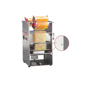 Lade Container Sealer Sealer Machine Voor Custom Logo Gedrukt Plastic Gelamineerd Roll Film Cup Sealer Film Voor Theekopjes Afdichting F