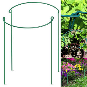 植物サポート金属鋼線ステークポットスパイク緑色粉体塗装防錆庭の花成長メール販売オンライン - Product Image 3