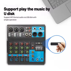 Cooyinka Nhựa <span class=keywords><strong>5</strong></span> Kênh USB BT Mini Xách Tay Âm Thanh Mixer Home Karaoke Âm Thanh Trộn Máy Tính - Product Image 2