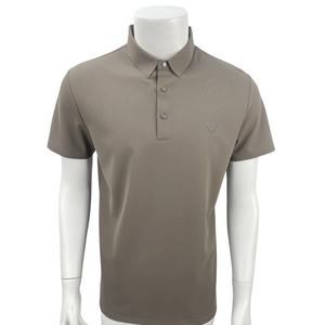 Vente en gros d'usine Polo de sport grande taille pour hommes T-shirt polo classique à manches courtes et revers à triple boutons - Product Image 1