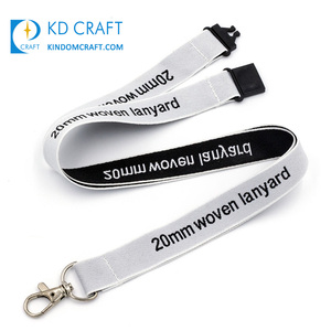 High Quality No Minimum Order Cheap Custom Personalized <strong>Breakaway</strong> Black Silk Screen Printed <strong>Lanyard</strong> - Product Image 2