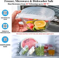 Couvercles extensibles en silicone réutilisables et couvercles d'aliments pour le stockage des aliments Pièces de batterie de cuisine