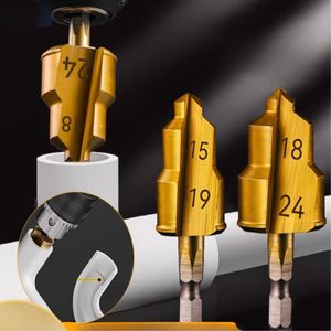 Yiduo Step Drill Bit Metric Counterbore Titanium Plated For PVC Pipe Drilling With Sharp Tip Multi Size Set - Product Image 1