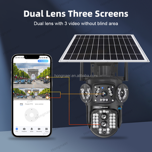 Hongnaer 4MP 2K <span class=keywords><strong>2</strong></span>レンズソーラーパネル電源付きワイヤレス監視CCTVカメラV380 Pro屋外4G Simカードソーラー防犯カメラ - Product Image 3