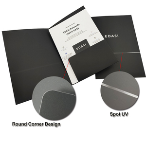 Bán Buôn Tùy Chỉnh Thiết Kế A5 Tài Liệu Công Ty Tập Tin Văn Phòng Tờ Bướm Quảng Cáo Tờ Rơi Tờ Các Thư Mục Trình Bày - Product Image 2