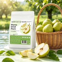 Pépites de poires séchées Ganlu en vrac, grandes tranches de fruits secs pour infusion, fruits séchés de saison automne