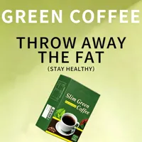 Café instantané minceur au café vert OEM, goût neutre doux, aromatisé aux fruits, emballé en boîte et en sachet