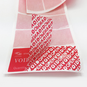 Giá Tốt Nhất Bảo Hành Mở Void Seal Nhãn Tamper Proof <span class=keywords><strong>Stickers</strong></span> Tamper Rõ Ràng An Ninh Nhãn In Ấn - Product Image 5