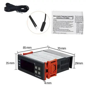 STC-8080 stc 8080a 220V регулятор температуры холодильника функция будильника автоматический таймер размораживания интеллигентая (ый) термостат