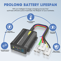 Chargeur solaire de voiture intelligent DC-DC sans fil à haute efficacité MPPT 12V à 25A 600W, conception cyberpunk sécurisée, garantie 1 an