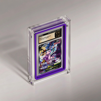 Étui de présentation en acrylique magnétique pour cartes de collection gradées PSA/BGS avec protection UV