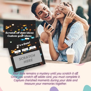 Boletos de Raspar Personalizados para Citas de Pareja, Diseño de Juegos Románticos, Impresión Digital de Alta Definición, Papel para Raspar - Product Image 5