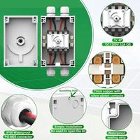 Interrupteur-sectionneur solaire IP66 1 ou 2 chaînes DC1200C 32A IEC 60947-3 verrouillable et étanche