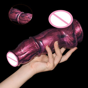NNSX Grand <span class=keywords><strong>Dildo</strong></span> en Silicone pour Femmes, Forme de Noeud Canin, Jouets Sexuels Fantastiques, <span class=keywords><strong>Dildo</strong></span> Noeud de Loup avec Ventouse, Doux - Product Image 1