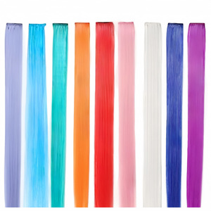 Estensore per capelli lisci Xuchang con clip, in seta resistente alle alte temperature, opaco, senza cuciture, con clip BB per extension a orecchio, effetto highlight - Product Image 4