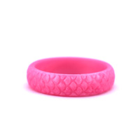 Rose silicone anneaux bijoux en silicone bague femmes