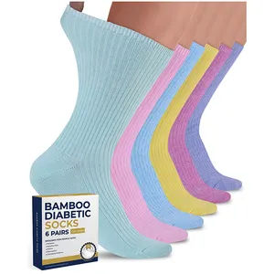 Merino wool Comfortable Bamboo Diabetic Socks Crew Socks For Men