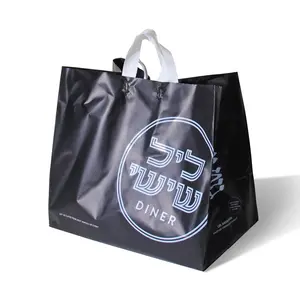 Оптовая продажа водонепроницаемый хозяйственная сумка с ручкой пользовательские пластиковые пакеты высокого качества пластиковые пакеты для упаковки