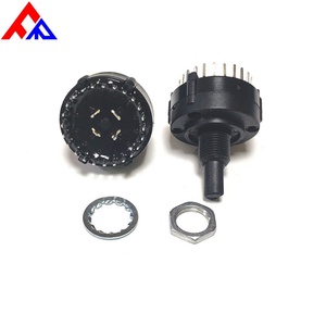Nuevo Interruptor de Selección de Posiciones y Engranajes de 1/2 Polos con Eje Aislado, 2/3/4/5/6/7/8/9/10/11/12 Posiciones, 26mm, Metales y Plásticos - Product Image 3