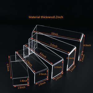 Étagères portatives de magasin de conception moderne de support d'affichage de <span class=keywords><strong>chaussure</strong></span> d'<span class=keywords><strong>angle</strong></span> acrylique clair pour des supports d'affichage de magasin de chaussures populaires dans le détail - Product Image 2