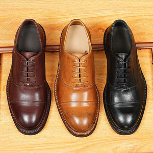 Zapatos de Cuero de Negocios para Hombre, Estilo Clásico, de Alta Calidad y Gran Venta, con Suelas Gruesas y Construcción en Cuero Genuino - Product Image 6