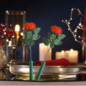 Chất lượng cao hình LED Light-Up nhựa nhân tạo tăng trong hộp đóng gói cho ngày Valentine trang trí nội thất - Product Image 3