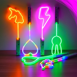 LED Color Changing <strong>Glow</strong> <strong>Stick</strong> Flashing Light Wand Event Party Cheer <strong>Stick</strong> - Product Image 2