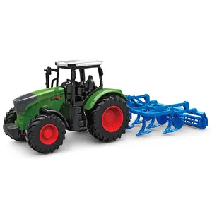 Sıcak satış çocuk çiftlik traktörü kamyon plastik çiftçi oyuncak traktör sürtünme çiftçi tırmık oyuncak araba çocuklar için