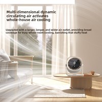 Nouveau ventilateur de bureau portable rechargeable 2026 avec contrôle tactile, silencieux, à circulation d'air, longue autonomie pour la maison, le bureau et les voyages