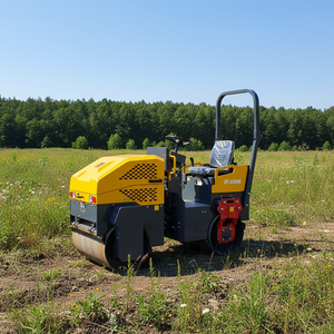 Compacteur à rouleaux économique et compact de 1 tonne à double tambour pour la construction de routes rurales - Product Image 1