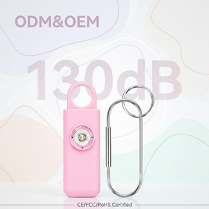 Alarma <span class=keywords><strong>de</strong></span> Seguridad Personal con Llavero OEM y ODM |   Localizador <span class=keywords><strong>de</strong></span> Artículos |   Sirena <span class=keywords><strong>de</strong></span> 130dB con Linterna LED, Protección <span class=keywords><strong>de</strong></span> Emergencia Antipérdida | - Product Image 1