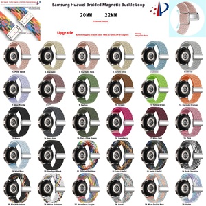 Galaxy için lüks dokuma naylon örgülü saat kayışı izle desen maakıllı saat toka döngü kayışı 20mm için Pro GT serisi - Product Image 3