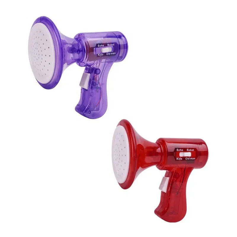 Change your voice toy trumpet 4 different voices amplifier funny toy voice changer kids handheld loudspeaker with megaphone mode