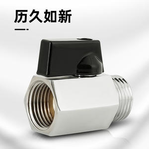 Mini Válvula de Bola de Cobre, 1-2-4-6 Vías, para Tubería de Agua, Neumática, Rosca Externa, Interruptores Miniatura de 1, 2, 4 y 6 Vías - Product Image 2